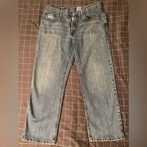 Cinch Up 34x30 Light Wash Denim Jeans